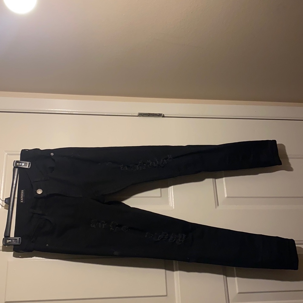 Black Mid Rise Leggings 6R